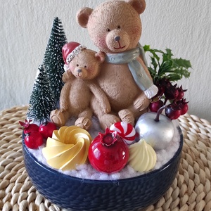 Mackótestvérek asztaldísz , Otthon & Életmód, Dekoráció, Dísztárgy, Virágkötés, MESKA
