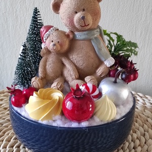 Mackótestvérek asztaldísz  - otthon & életmód - dekoráció - dísztárgy - Meska.hu