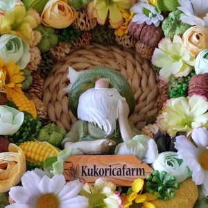 Kukoricafarm ajtókopogtató - otthon & életmód - dekoráció - ajtó- és ablak dekoráció - ajtódísz & kopogtató - Meska.hu