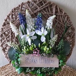 A tavasz virágai ajtókopogtató/fali dísz - otthon & életmód - dekoráció - ajtó- és ablak dekoráció - ajtódísz & kopogtató - Meska.hu