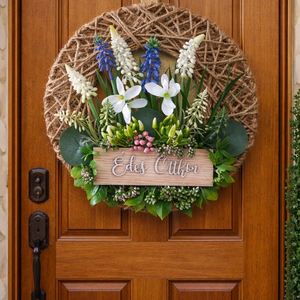 A tavasz virágai ajtókopogtató/fali dísz - otthon & életmód - dekoráció - ajtó- és ablak dekoráció - ajtódísz & kopogtató - Meska.hu