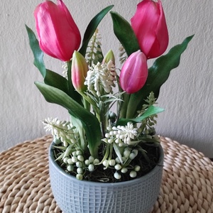 Pink tulipánok - Meska.hu