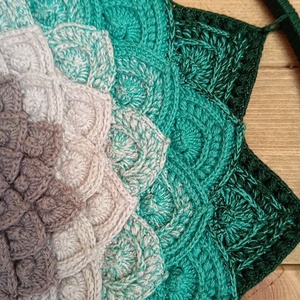Horgolt mandala faldekoráció, Otthon & Életmód, Dekoráció, Fali és függő dekoráció, Falra akasztható dekor, Horgolás, MESKA
