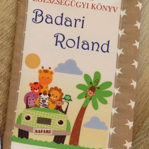 Gyermek egészségügyi könyv borító-szafari - otthon & életmód - papír, írószer - egészségügyi kiskönyv borító - Meska.hu
