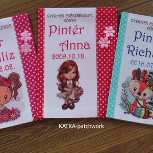 Gyermek egészségügyi könyv borító -  - Meska.hu