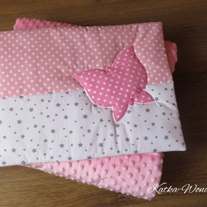 patchwork takaró szett-őzike - otthon & életmód - babaszoba, gyerekszoba - babatakaró, gyerek pléd - Meska.hu