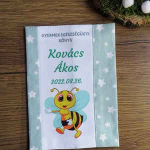 Gyermek egészségügyi könyv borító-méhecske - Meska.hu