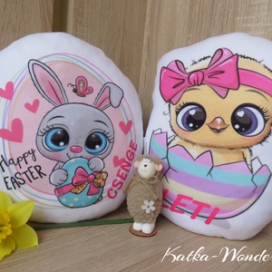 Forma párna-húsvéti nyuszi - otthon & életmód - babaszoba, gyerekszoba - babaszoba, gyerekszoba - Meska.hu