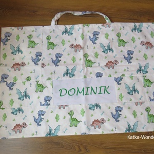 Ovis takaró kis párnával-dínók - játék & sport - ovis felszerelés - ovis ágynemű - Meska.hu