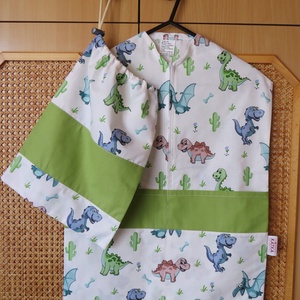 Ovis takaró kis párnával-dínók - játék & sport - ovis felszerelés - ovis ágynemű - Meska.hu