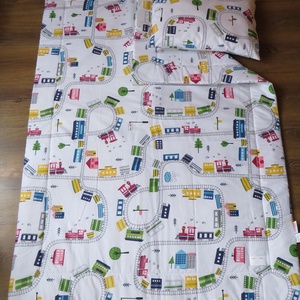 Gumis bélelt derékalj, ovis fektető-vonatok - játék & sport - ovis felszerelés - ovis lepedő - Meska.hu