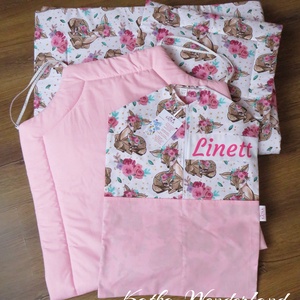 Gumis bélelt derékalj, ovis fektető-rózsaszín - játék & sport - ovis felszerelés - ovis lepedő - Meska.hu