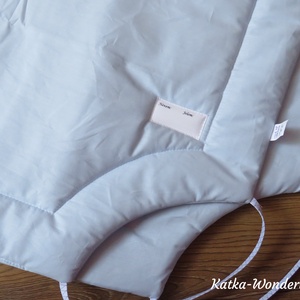 Gumis bélelt derékalj, ovis fektető-világos kék - játék & sport - ovis felszerelés - ovis lepedő - Meska.hu