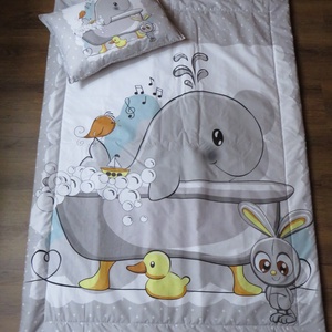 Ovis ágynemű pufi párnával-delfin, Játék & Sport, Ovis felszerelés, Ovis ágynemű, Varrás, MESKA