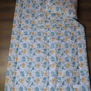 Ovis ágynemű kispárnával- dínók - játék & sport - ovis felszerelés - ovis ágynemű - Meska.hu