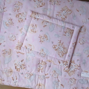 Ovis ágynemű lapos párnával-erdei baby állatok - Meska.hu