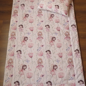 Ovis ágynemű kispárnával-kislányok és virágok - játék & sport - ovis felszerelés - ovis ágynemű - Meska.hu