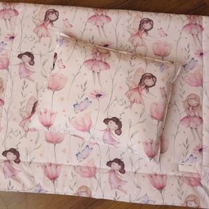 Ovis ágynemű kispárnával-kislányok és virágok, Játék & Sport, Ovis felszerelés, Ovis ágynemű, Varrás, MESKA