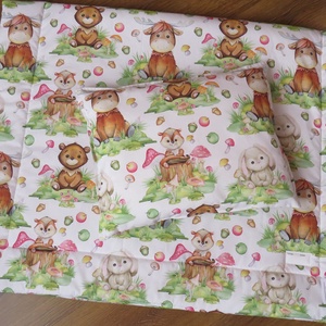 Ovis ágynemű kispárnával-színkavalkád erdei állatokkal, Játék & Sport, Ovis felszerelés, Ovis ágynemű, Varrás, MESKA