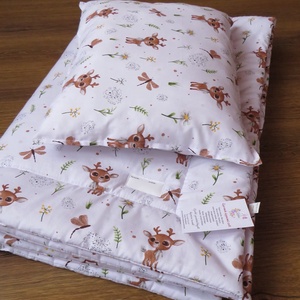 Ovis ágynemű kispárnával-őzike és szitakötő - játék & sport - ovis felszerelés - ovis ágynemű - Meska.hu