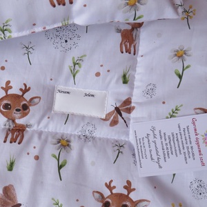 Ovis ágynemű kispárnával-őzike és szitakötő - játék & sport - ovis felszerelés - ovis ágynemű - Meska.hu