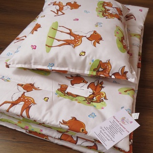 Ovis ágynemű kispárnával-őzikék - játék & sport - ovis felszerelés - ovis ágynemű - Meska.hu