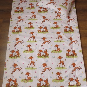 Ovis ágynemű kispárnával-őzikék - játék & sport - ovis felszerelés - ovis ágynemű - Meska.hu