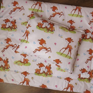 Ovis ágynemű kispárnával-őzikék, Játék & Sport, Ovis felszerelés, Ovis ágynemű, Varrás, MESKA