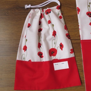 Ovis zsák és torna zsák Készleten-pipacsok - játék & sport - ovis felszerelés - ovis szett - Meska.hu