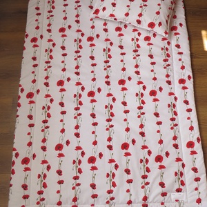 Ovis ágynemű kispárnával-pipacsok - játék & sport - ovis felszerelés - ovis ágynemű - Meska.hu