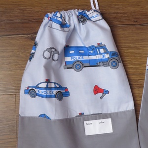 Ovis zsák és torna zsák- police - játék & sport - ovis felszerelés - ovis szett - Meska.hu