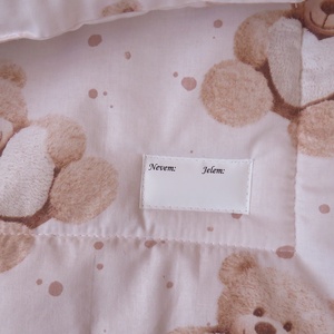 Ovis ágynemű szett-maci szívvel - baba - mama - baba ágynemű - babatakaró, gyerek pléd - Meska.hu