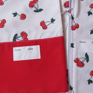 Ovis zsák és torna zsák szett-cseresznye - játék & sport - ovis felszerelés - ovis zsák - Meska.hu