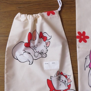 ovis zsák szett torna zsákkal-cicás - játék & sport - ovis felszerelés - ovis zsák - Meska.hu