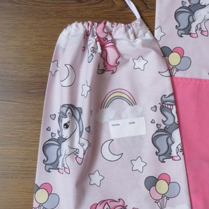 Unikornisok- ovis zsák és torna zsák szett - játék & sport - ovis felszerelés - ovis zsák - Meska.hu