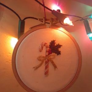 karácsonyi dísz (cukorpálca) - karácsony - karácsonyi lakásdekoráció - karácsonyfadíszek - Meska.hu