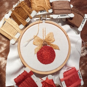 karácsonyi dísz (gömb) - Meska.hu