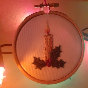 karácsonyi dísz (gyertya) - karácsony - karácsonyi lakásdekoráció - karácsonyfadíszek - Meska.hu