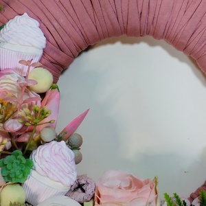 Édes üdvözlet , Otthon & Életmód, Dekoráció, Ajtó- és ablak dekoráció, Ajtódísz & Kopogtató, Virágkötés, MESKA