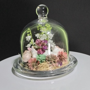 Tavaszi Világ Üvegbúra Alatt   Húsvéti Miniatűr - ünnepi díszek, dekorációk - húsvéti díszek és dekorációk - húsvéti asztaldíszek - Meska.hu