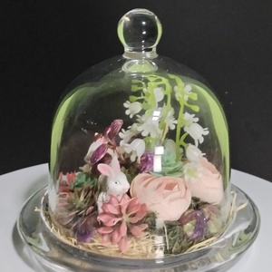 Tavaszi Világ Üvegbúra Alatt   Húsvéti Miniatűr - ünnepi díszek, dekorációk - húsvéti díszek és dekorációk - húsvéti asztaldíszek - Meska.hu