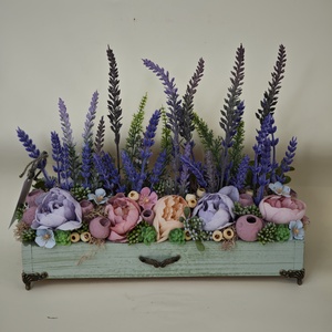 Provence-i Levendula asztaldísz � 31 cm hosszú, 33 cm magas - Meska.hu