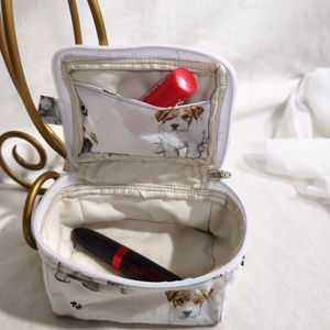 Kézzel készült kutyus mintás nesszeszer � praktikus és bájos - szépségápolás - arcápolás - smink kellék - Meska.hu