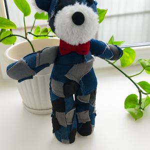 Kézzel készült, farmer maci � egyedi, szerethető társ, Játék & Sport, Baba & babaház, Öltöztethető baba, , MESKA