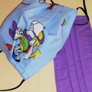 walt disney-lila, kék, 3 rétegű maszk - Meska.hu