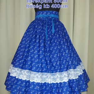 Felnőtt néptánc szoknya 65 cm vegyes színek - ruha & divat - női ruha - szoknya - Meska.hu