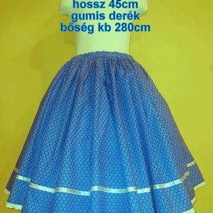 Gyermek néptánc szoknya 45 cm vegyes színek - ruha & divat - babaruha & gyerekruha - szoknya - Meska.hu