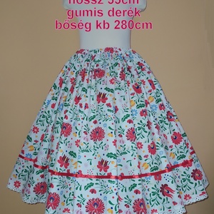 Gyermek néptánc szoknya 55 cm vidám színek - ruha & divat - gyerekruha - szoknya - Meska.hu