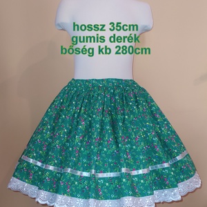 Gyermek néptánc szoknya 35 cm vidám színek - ruha & divat - babaruha & gyerekruha - szoknya - Meska.hu