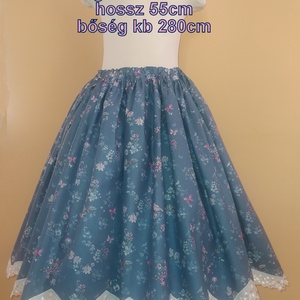 Gyermek néptánc szoknya 55 cm vidám színek - ruha & divat - gyerekruha - szoknya - Meska.hu